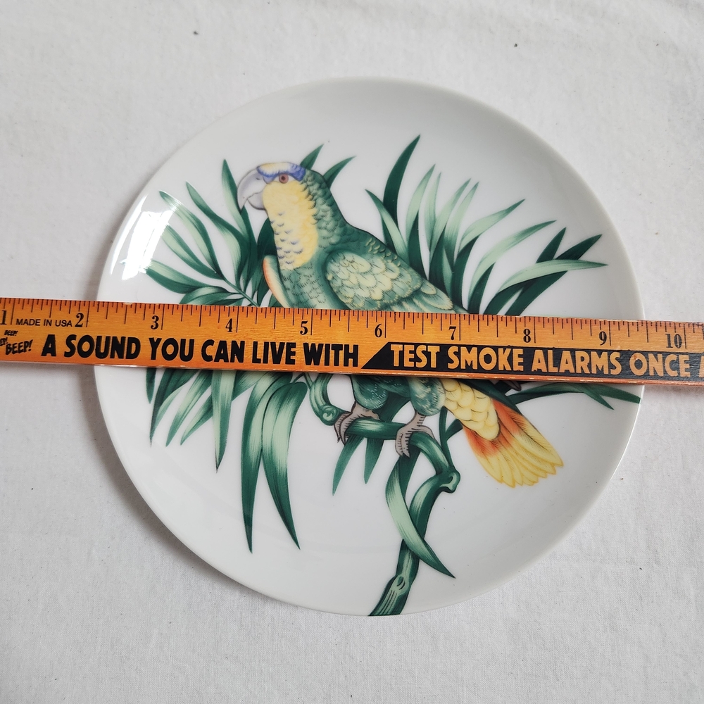 Vintage Fitz & Floyd Perroquet Yellow Parrot Salad Plate - Picture 4 of 6